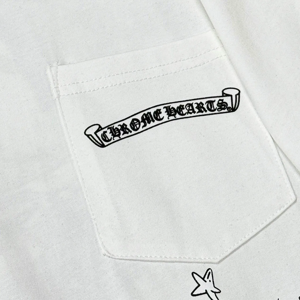 P180 Chrome Hearts 25 high version fabrics made of 300g high-density cotton, no deformation, no shrinkage, complete with three labels, same style for men and women, process: sleeve embroidery + digital printing, color: white, black, fluorescent green, SIZE: S-XL